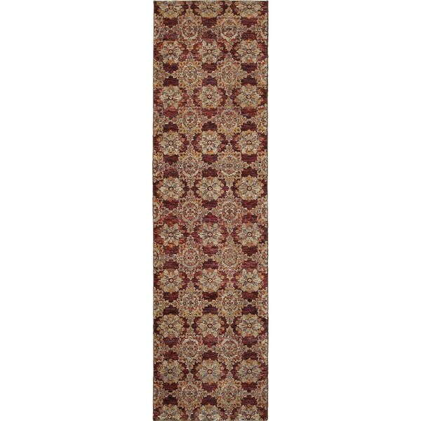 Oriental Weavers Andorra 6883A 2x8 Runner - Red/ Gold-Nylon/PolyP A6883A067253ST - main